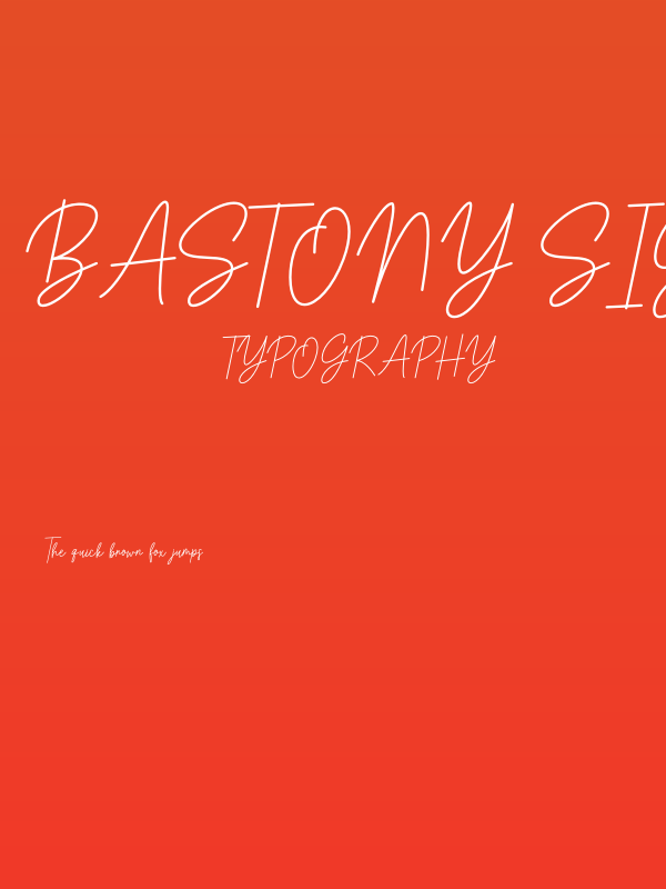 Bastony Signature Poster