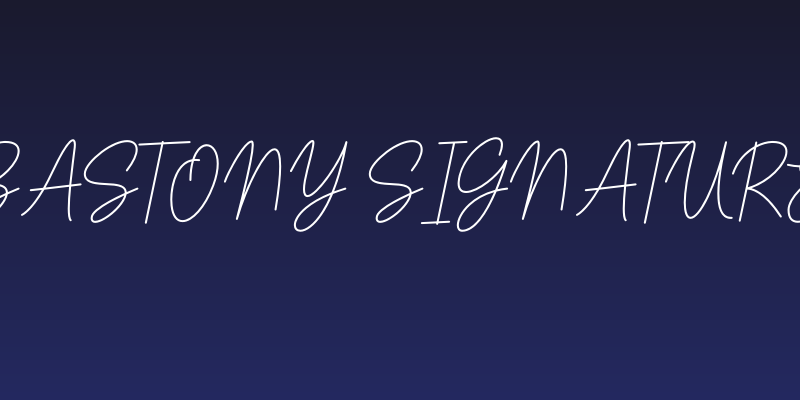Bastony Signature Social Header