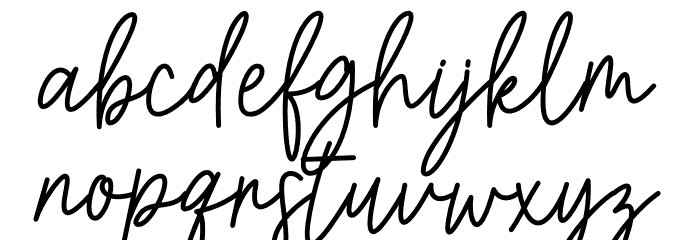 Bastony Signature Caratteri MINUSCOLO