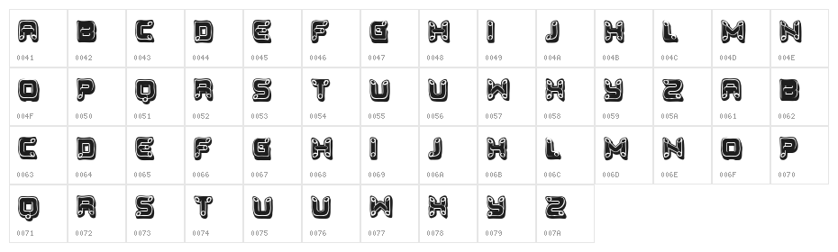 Bastos Regular Character Map