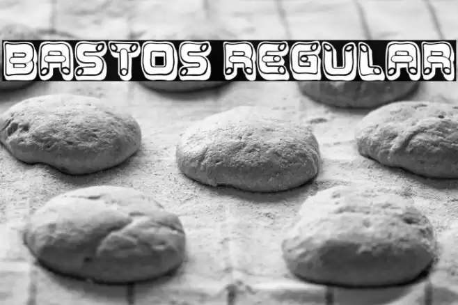 Bastos Regular Font examples