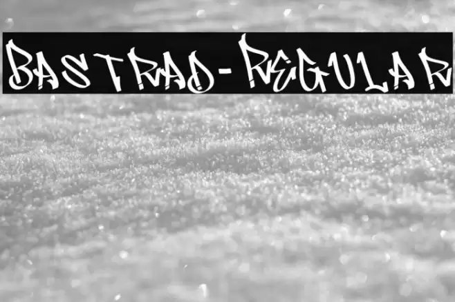 Bastrad-Regular Font examples
