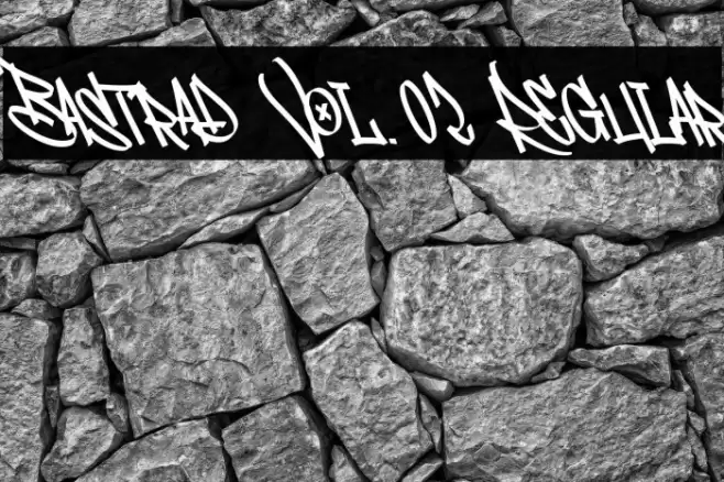 Bastrad Vol.02 Regular Schriftart examples
