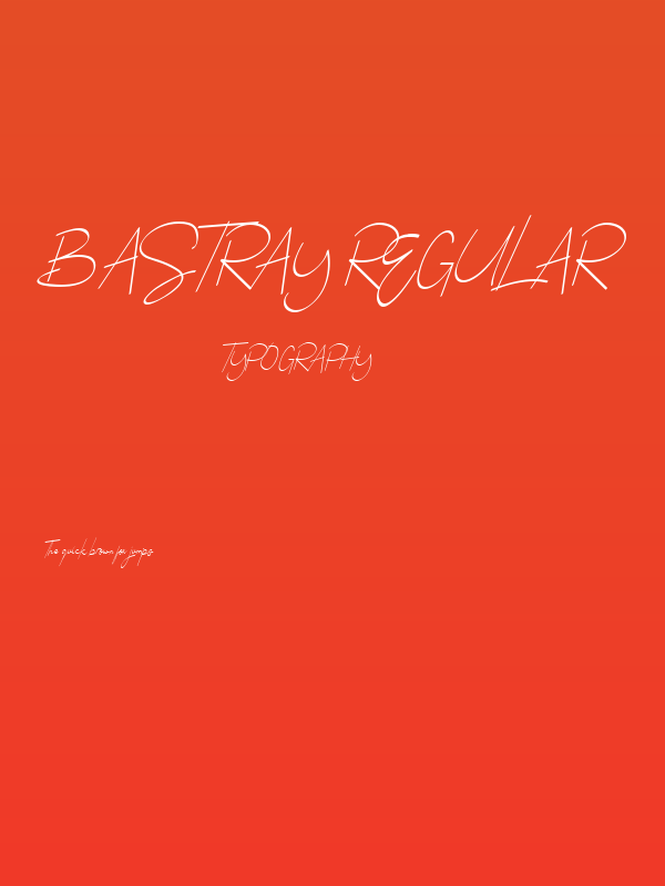 Bastray Regular Poster