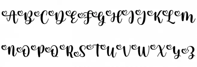 BastridScript Fuentes MAYÚSCULAS