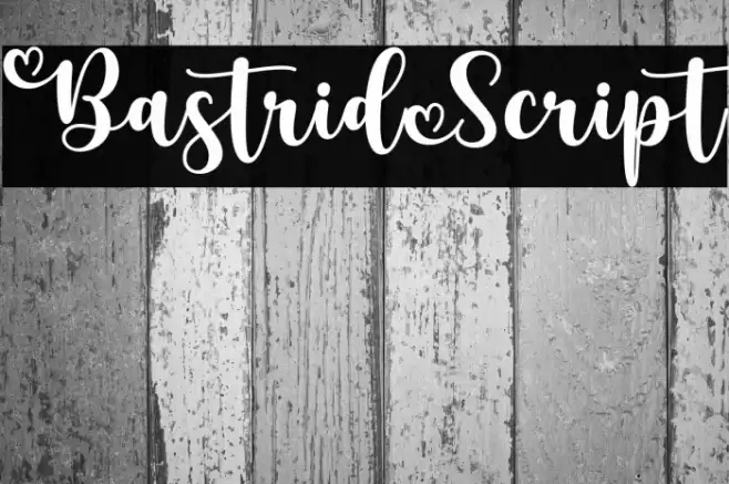 BastridScript Font examples