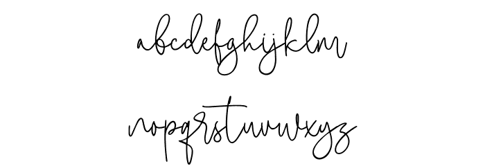 Bastyan Script Free Regular Font LOWERCASE