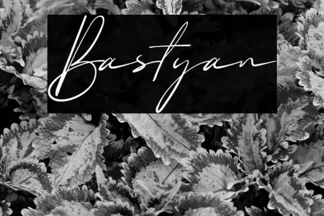Bastyan Font examples