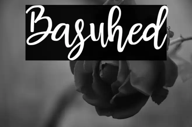 Basuhed Font examples
