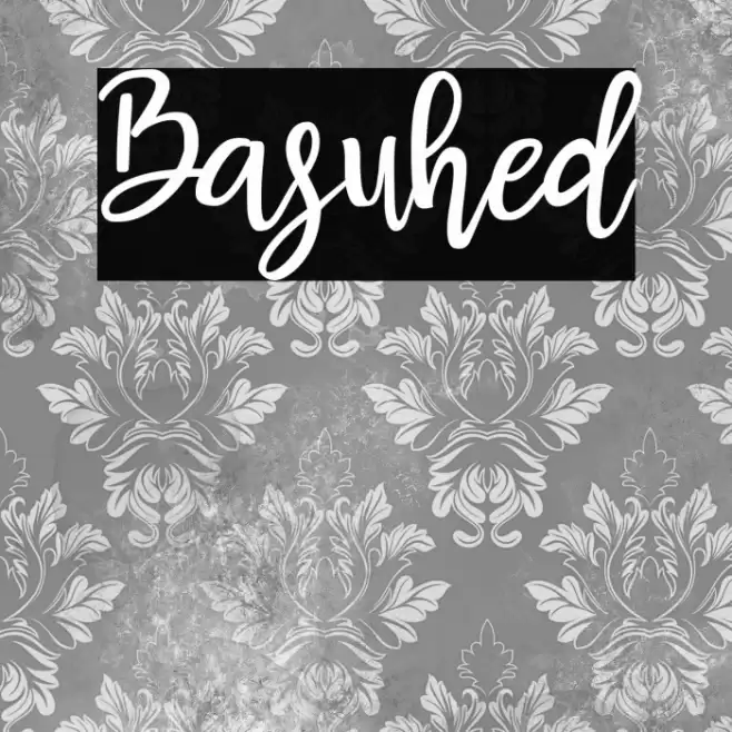 Basuhed Font examples