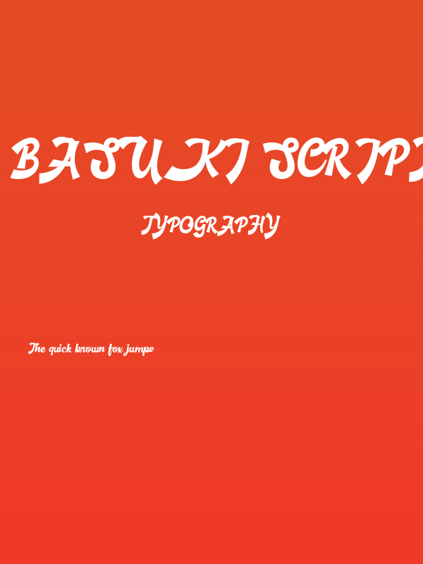 Basuki Script Demo Poster