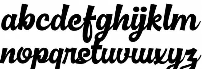 Basuki Script Demo फ़ॉन्ट लोअरकेस