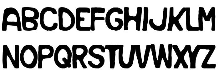 Basura Humana Font LOWERCASE