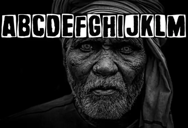 Basurero Humano Font examples