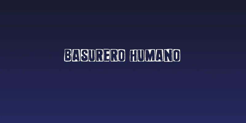 Basurero Humano Social Header