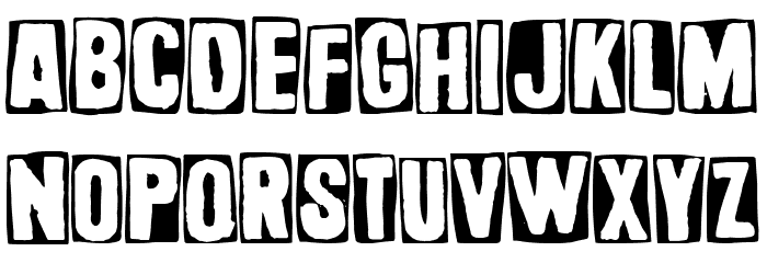 Basurero Humano Font LOWERCASE