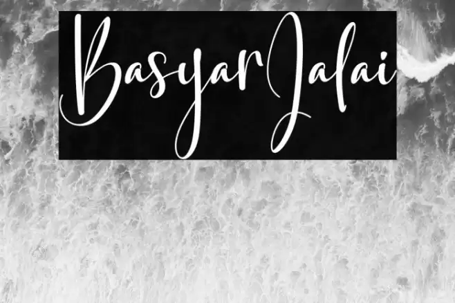 BasyarJalai Font examples