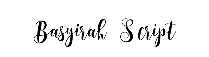 Basyirah Script  les polices de caractères gratuit tlcharger