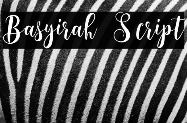 Basyirah Script Font examples