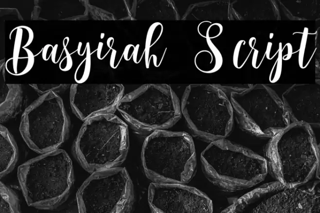 Basyirah Script Font examples