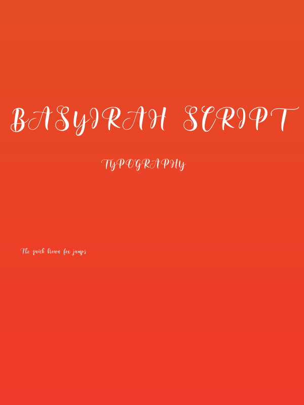 Basyirah Script Poster