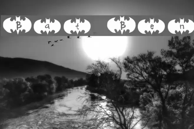 Bat Ben Font examples