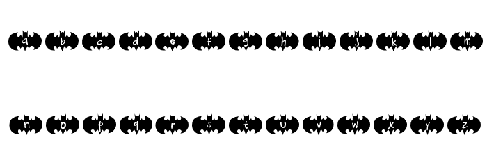 Bat Ben Font LOWERCASE