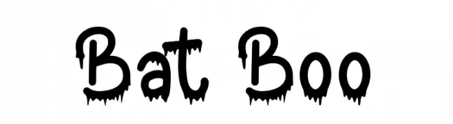 Bat Boo  les polices de caractères gratuit tlcharger