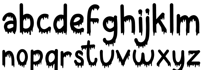 Bat Boo Font LOWERCASE