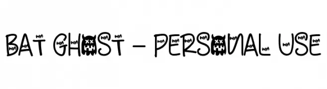 Bat Ghost - Personal Use  font caratteri gratis