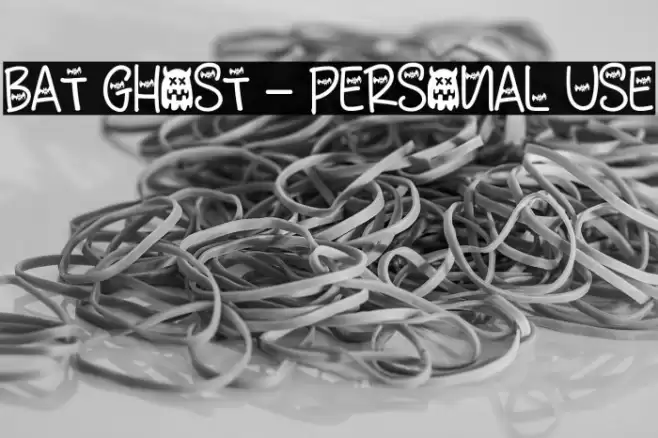 Bat Ghost - Personal Use Font examples