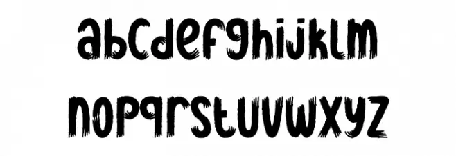 Bat Stealth Fonte MINÚSCULAS