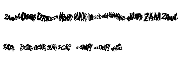 BatFight Font OTHER CHARS