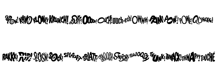 BatFight Font LOWERCASE