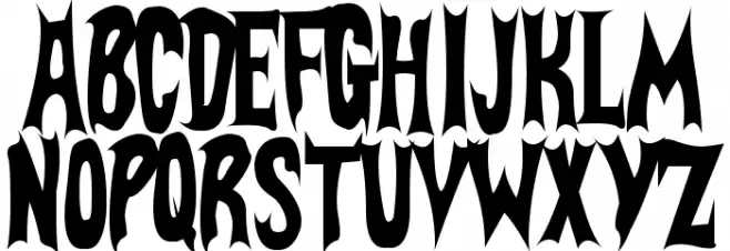 BatFont Schriftart Groß