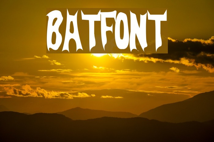 BatFont Font examples