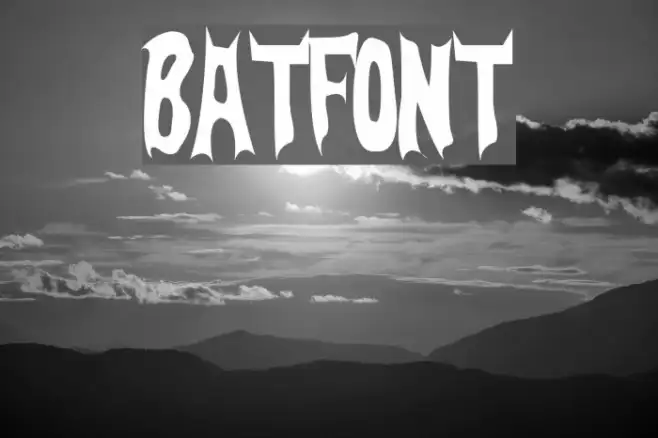 BatFont Example 1