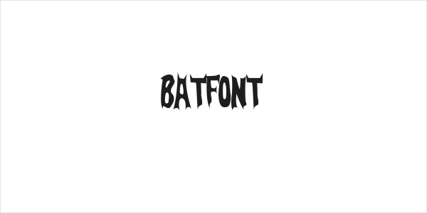 BatFont Logo