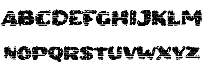 Bata Merah Font LOWERCASE