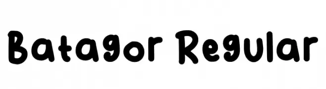 Batagor Regular  Descarca Fonturi Gratis