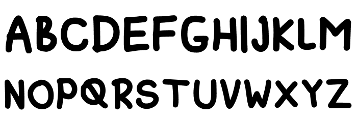 Batagor Regular Font UPPERCASE