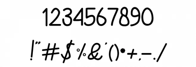 Bataler Font OTHER CHARS