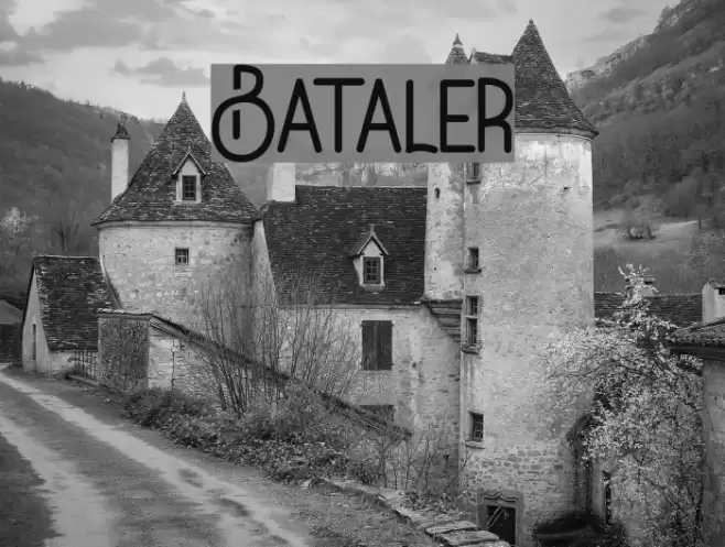 Bataler Font examples
