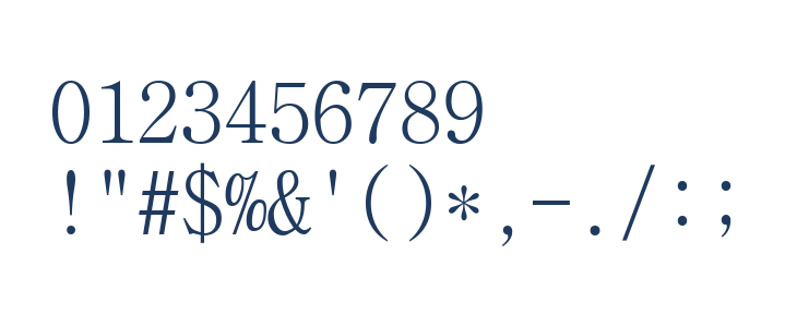 BatangChe Regular Other Characters