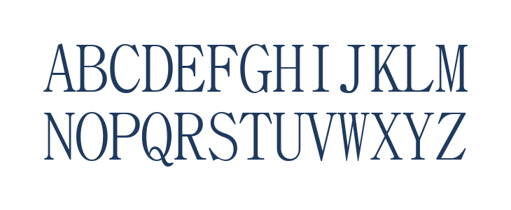 BatangChe Regular Uppercase