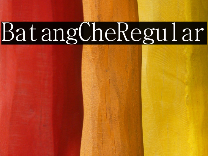 BatangChe Regular Example 2