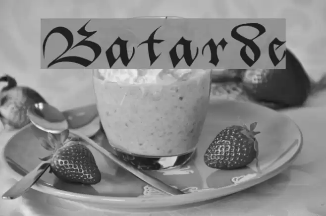 Batarde Font examples