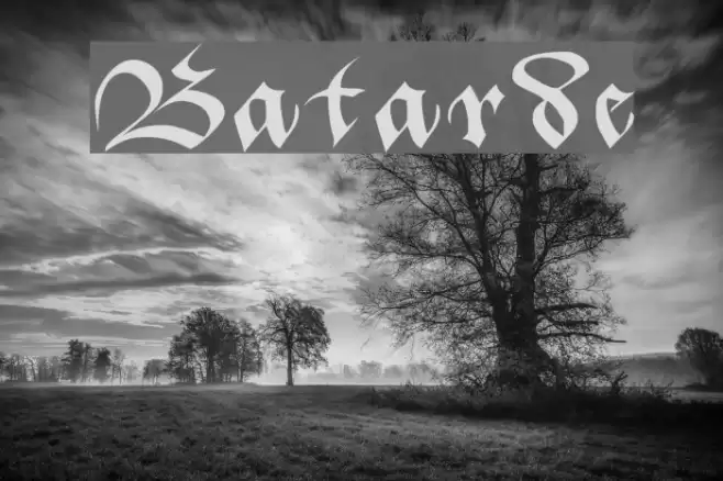 Batarde Font examples