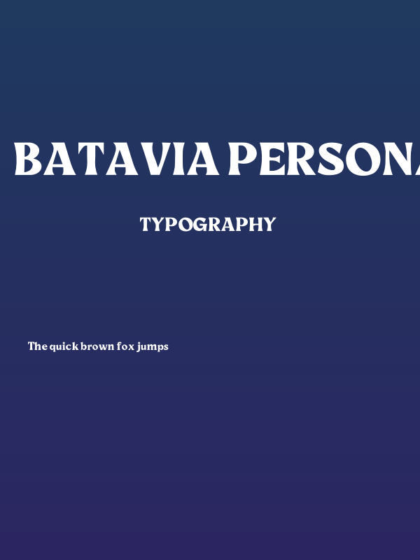 Batavia PERSONAL USE ONLY! Poster