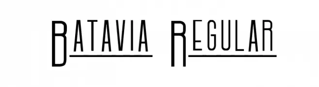 Batavia Regular  font caratteri gratis